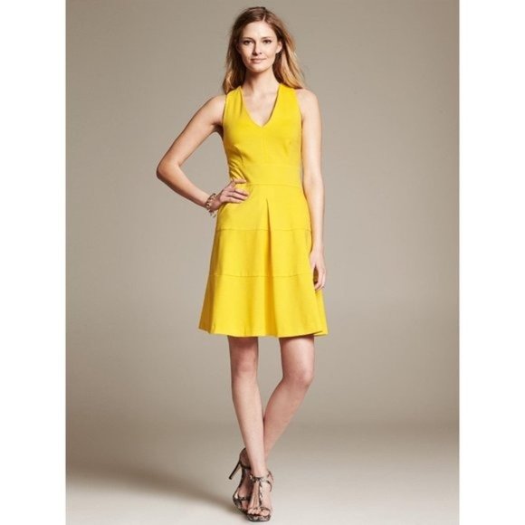Banana Republic Ponte Cross Back Dress - Picture 1 of 10